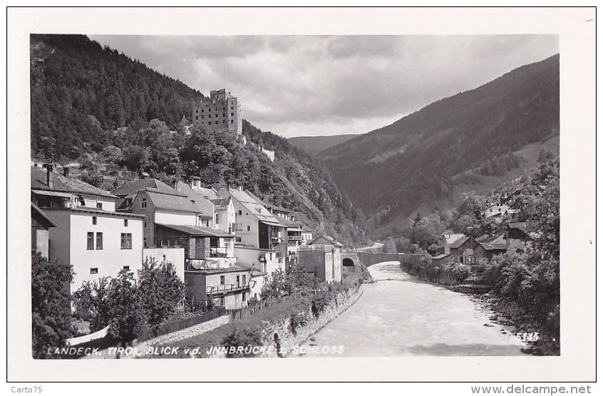 Autriche - Landeck - Blick V. D. Jnnbrücke Z Schloss - Landeck