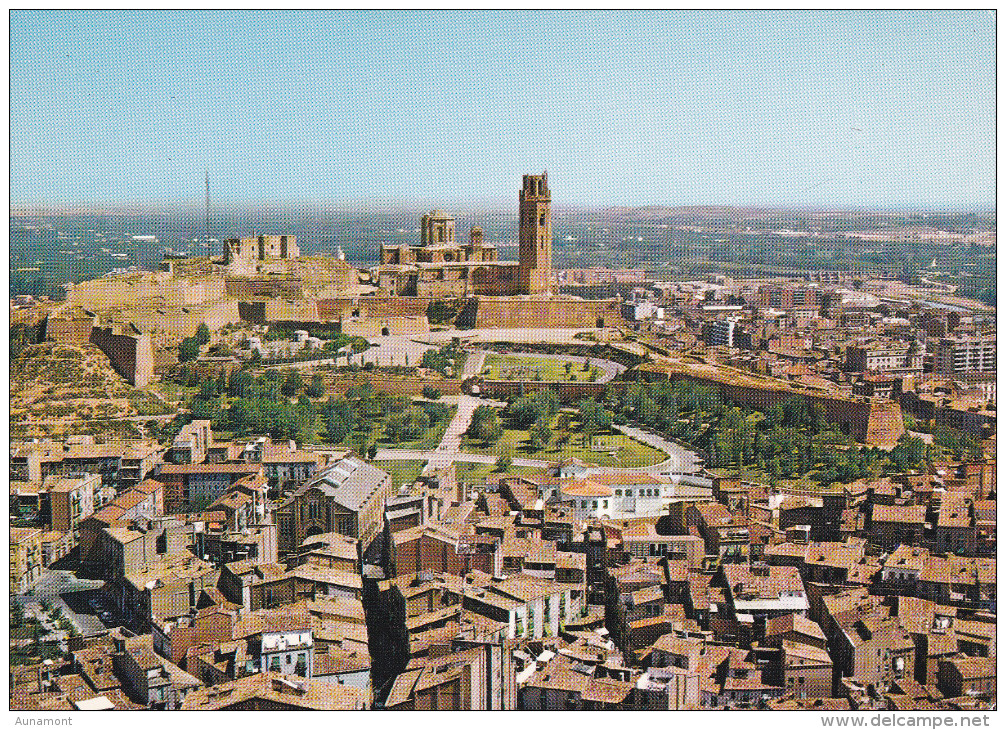 España--Lerida--Vista General--Accesos A La Seo Antigua--Castillo Y Catedral - Schlösser