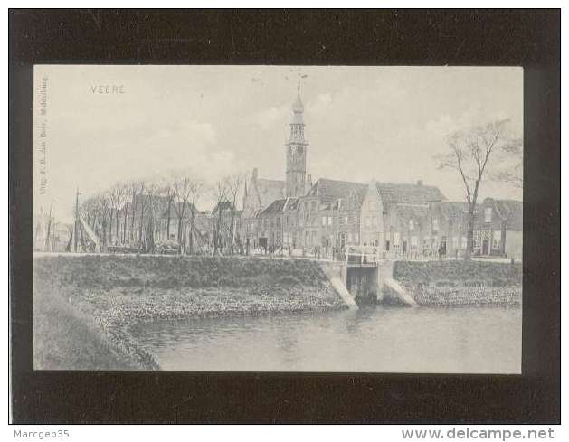 Veere  édit.   F.B. Den Boer N° 74688  Vue Du Pont écluse Port - Veere