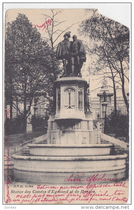 Belgium - Vilvoorde - Statue De Comtes D'Egmond Et De Hornes - Vilvoorde