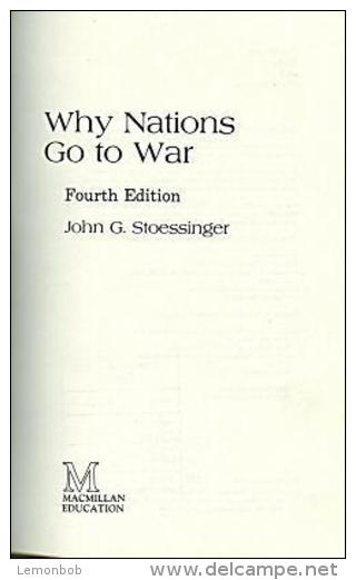 Why Nations Go To War By John G. Stoessinger (ISBN 9780333441145) - Politik/Politikwissenschaften