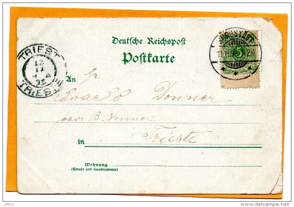 Gruss Aus Burgstadt I S 1898 Postcard - Burgstädt