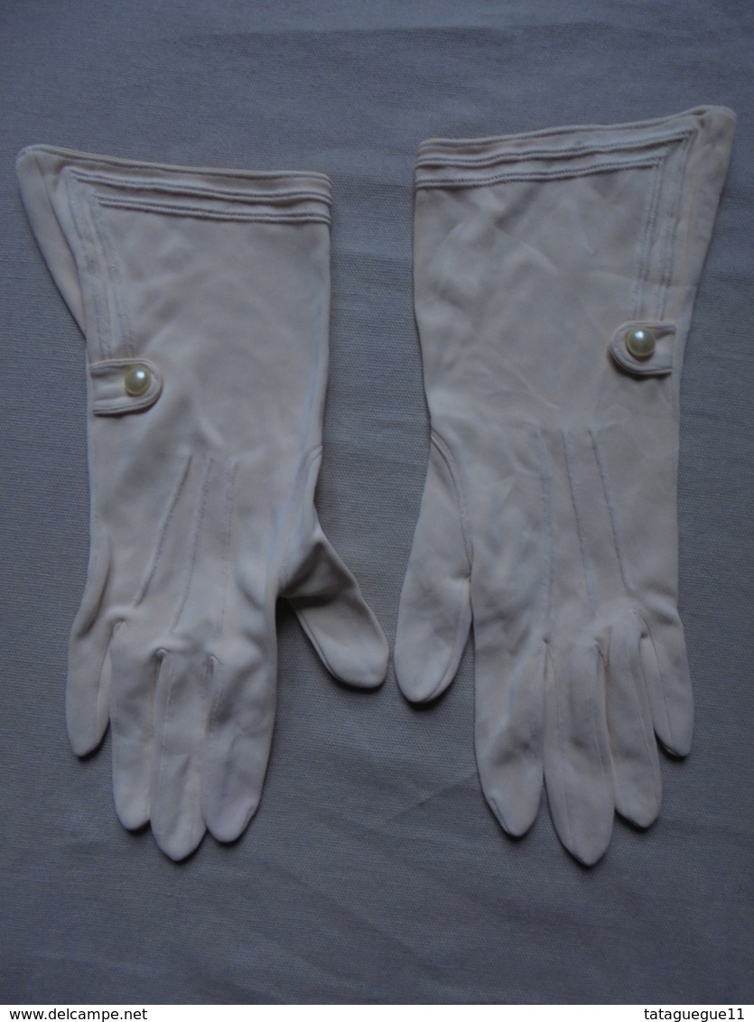 Ancien - Paire De Gants De Soirée Pour Femme, Jeune Fille Années 40/50 - 1940-1970