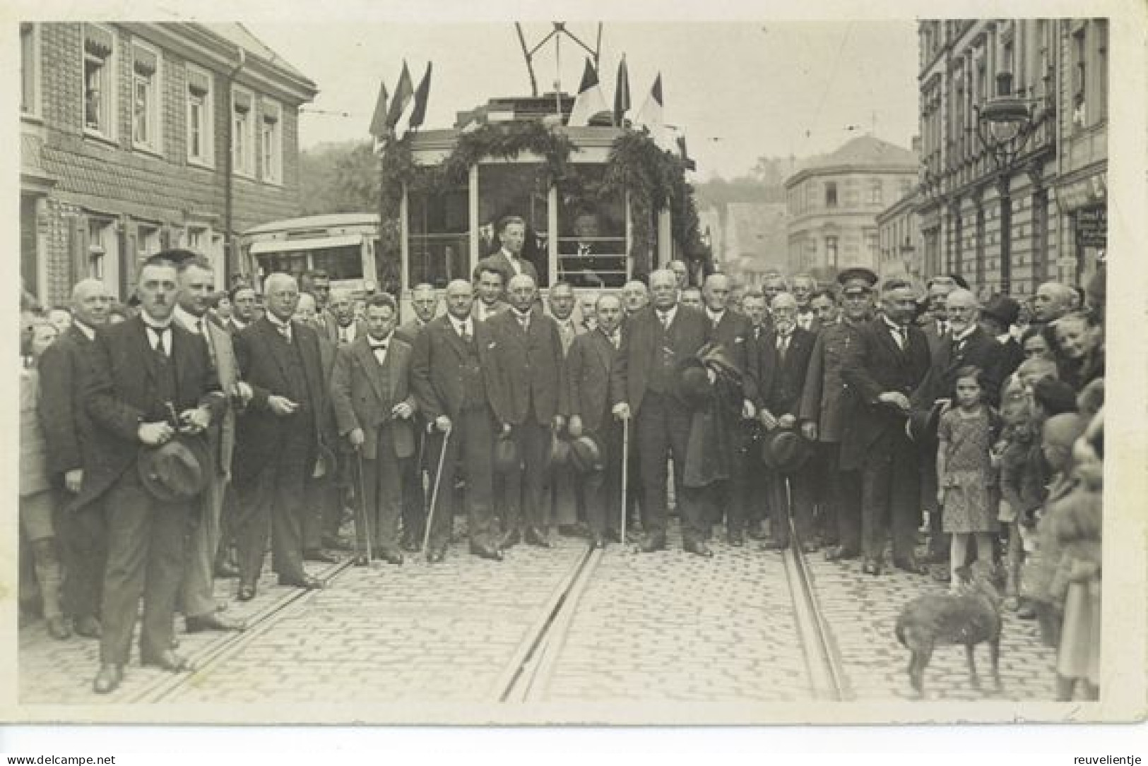 Mettmann "Einweihung Jubiläum Straßenbahn" Foto-AK Fotograf Fritz Muschner - Mettmann