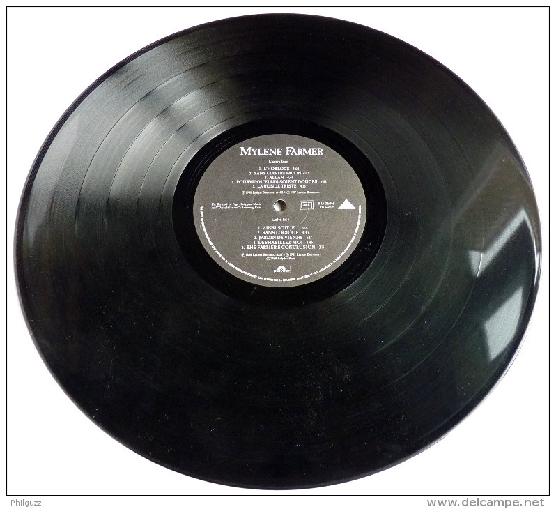 Disque Vinyle 33T MYLENE FARMER - AINSI SOIT JE... -  (2) POLYDOR 835564 1- 1988 - Autres - Musique Française
