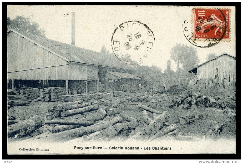 Cpa Du 27 -  Pacy Sur Eure -- Scierie Rolland - Les Chantiers   SEPT5 - Pacy-sur-Eure