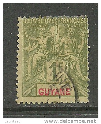 GUYANE Guyana FRANKREICH 1892 Michel 41 O - Oblitérés