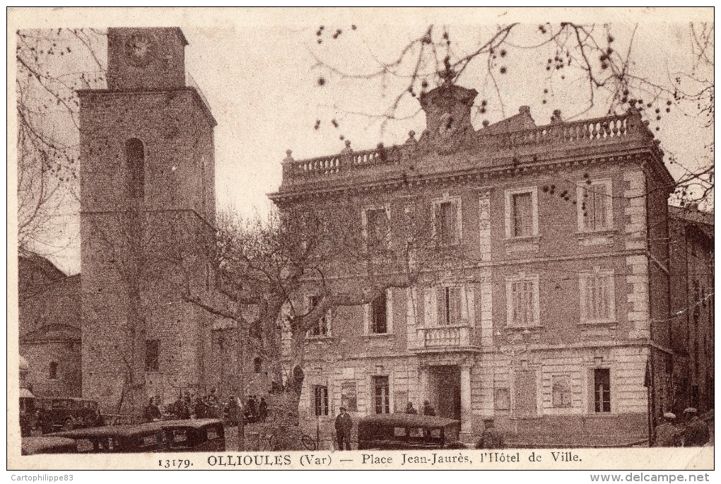 VAR 83 OLLIOULES PLACE JEAN JAURES HÔTEL DE VILLE - Ollioules