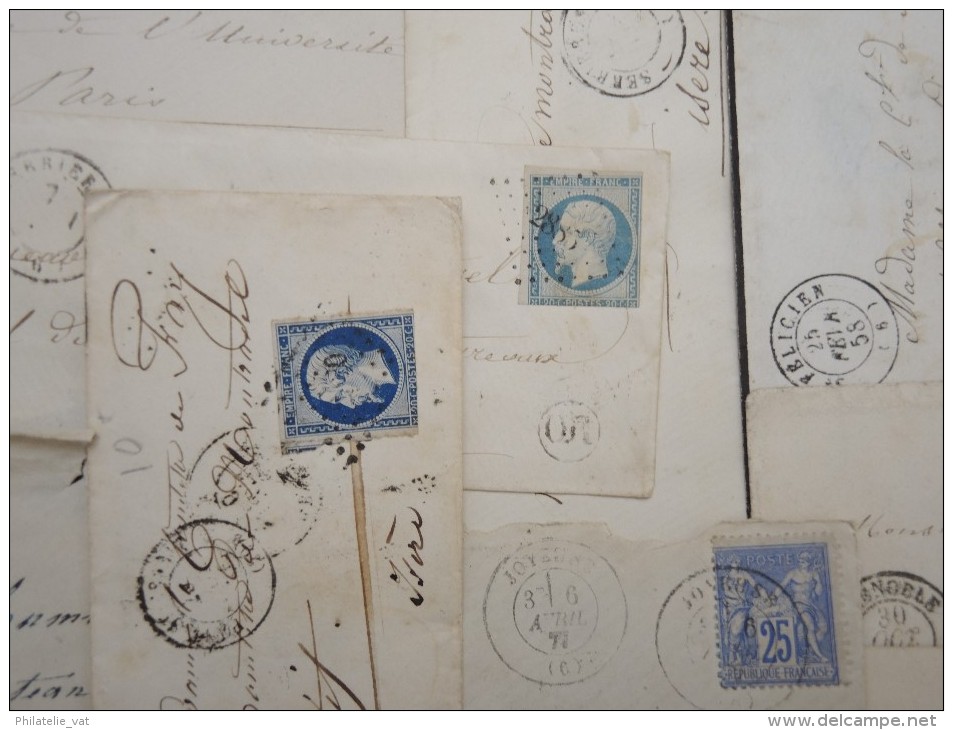 FRANCE - Lot de 20 lettres - Petit prix - A étudier -  Lot n° 9091