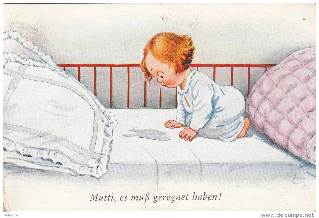 Mutti, Es Muß Geregnet Haben, Gel.1930 - Humorvolle Karten