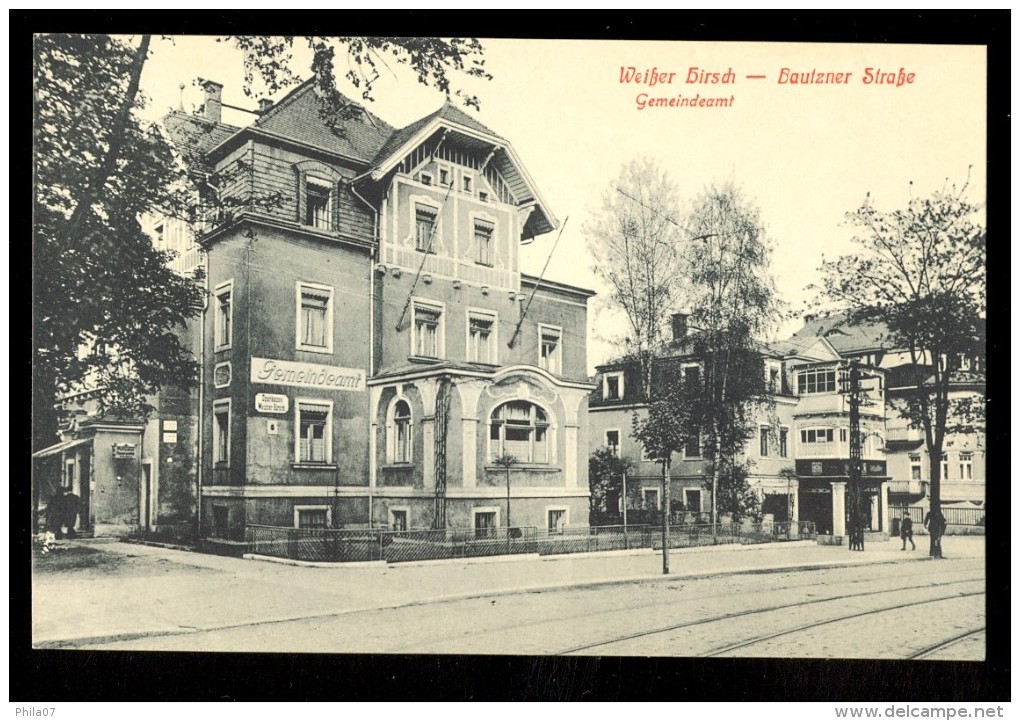 Weisser Hirsch - Bautzner Strasse Gemeindeamt / Postcard Not Circulated - Dresden