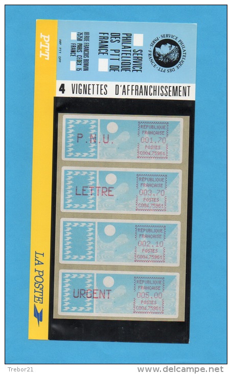 Vignettes D'affranchissement - Type CARRIER -  Plaquette 1985 - N° 88 / 89 - - 1985 « Carrier » Papier