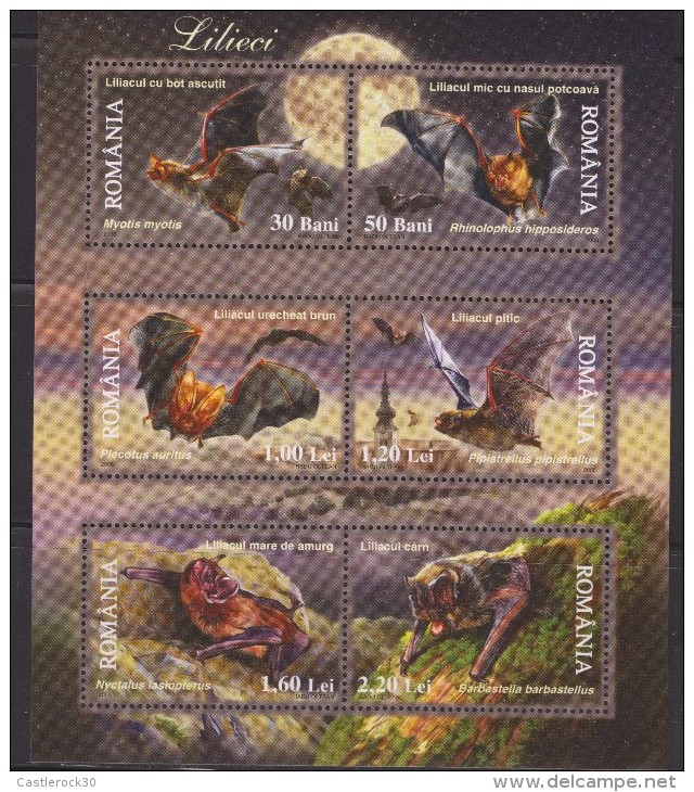 O) 2006 ROMANIA, BATS - PIPISTRELLUS, MNH - Ongebruikt