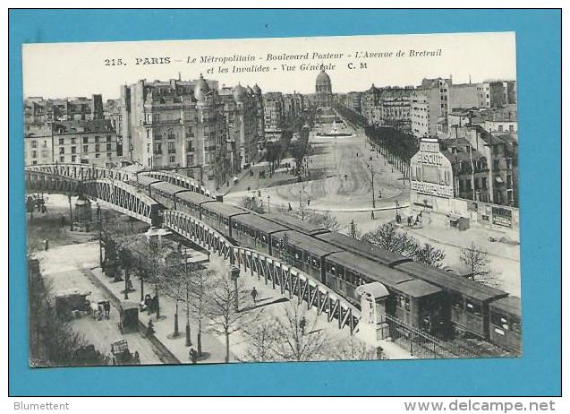 CPA 215 - Le Métropolitain - Boulevard Pasteur - L'Avenue De Breteuil Et Les Invalides PARIS - Metro, Stations