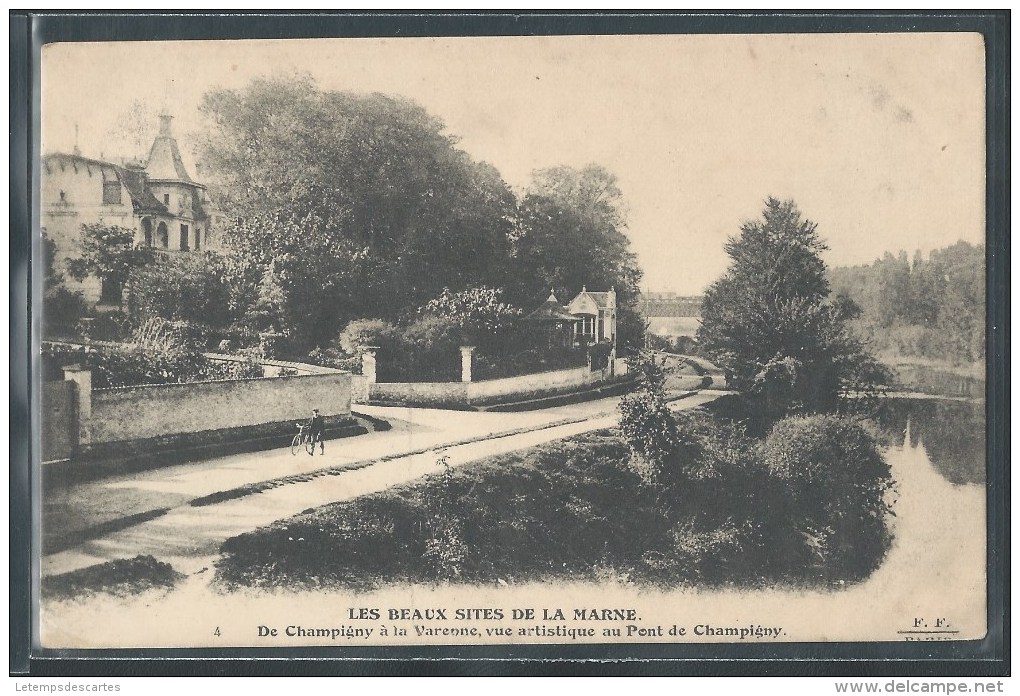 CPA 51 - Champigny, Vue Artistique Au Pont De Champigny - Les Beaux Sites De La Marne - Champigny