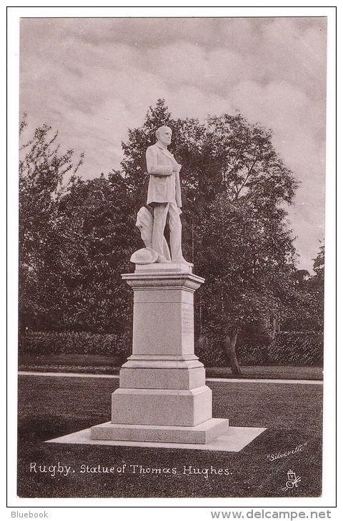 RB 1053 - Early Raphael Tuck Postcard - Statue Of Thomas Hughes - Rugby Warwickshire - Other & Unclassified