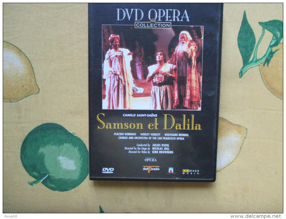 DVD Opera Collection Samson Et Dalila Placido Domingo Shirley Verrett Wolfang Brendel Edizione Del Prado - Conciertos Y Música