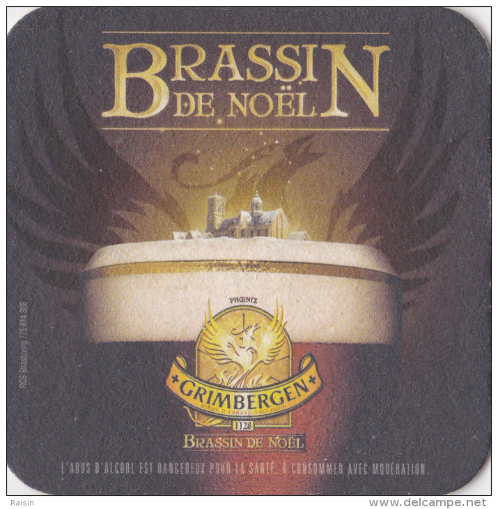 Grimbergen  Brassin De Noël  Sous Bock BE - Sous-bocks