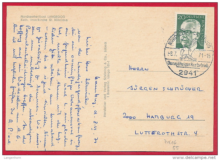 7 AK Insel LANGEOOG ~ ab 1957