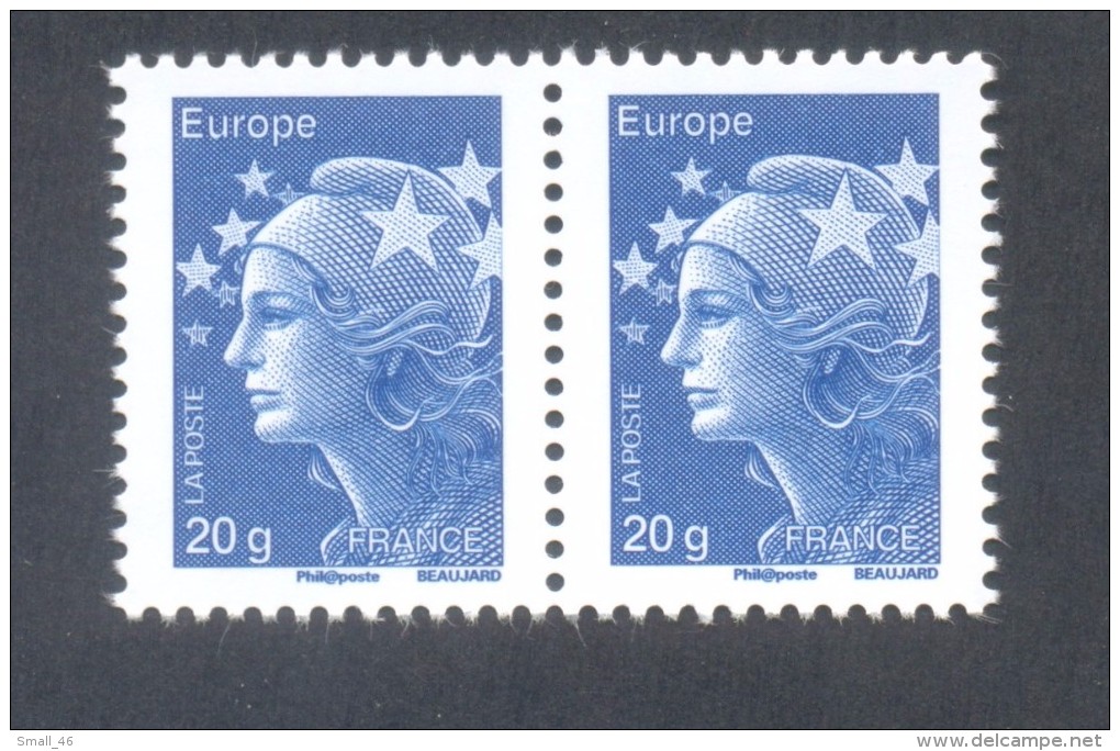 Marianne De Beaujard  -  V P  "Bleu" 20 Gr Europe - Adhésif  - TD 205 - Altri & Non Classificati