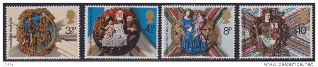 3544. Great Britain (England), 1974, Christmas, MNH (**) Michel 663-666 - Unused Stamps