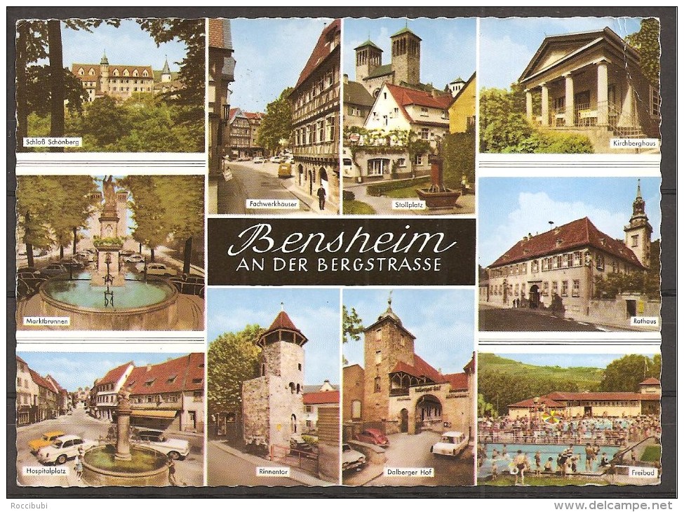Bensheim, An Der Bergstrasse, Gelaufen 1970 - Bensheim