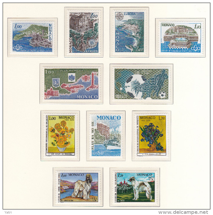 Monaco 1978 Annata Completa / Complete Year Set **/MNH VF - Full Years