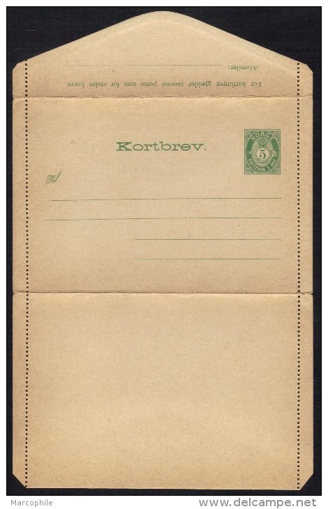 NORVEGE - NORGE / 1898 ENTIER POSTAL - CARTE LETTRE (ref 6512) - Postal Stationery