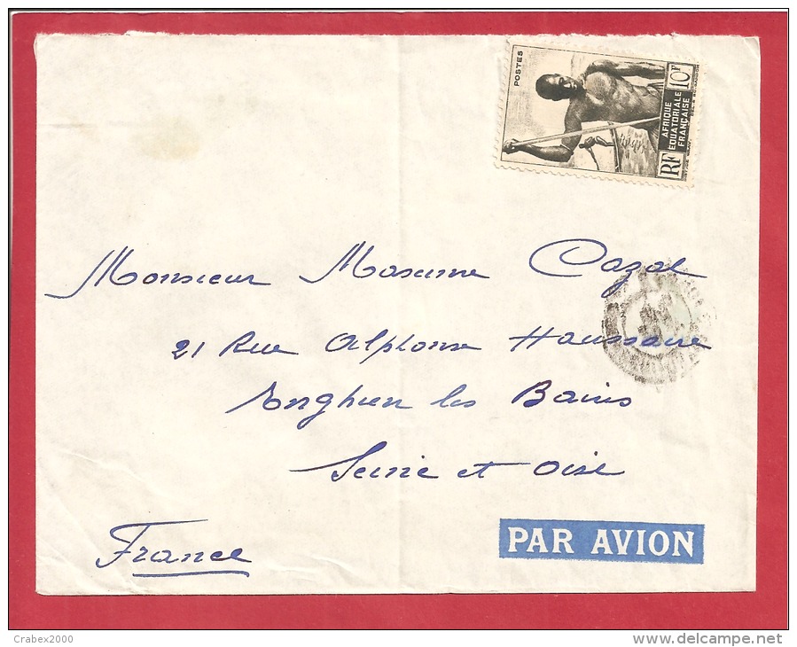 N°Y&T  N°223  BANGUI  Vers   FRANCE - Cartas & Documentos