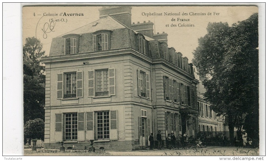 CPA 95 AVERNES COLONIE  ORPHELINAT NATIONAL DES CHEMINS DE FER DE FRANCE ET DES COLONIES - Avernes