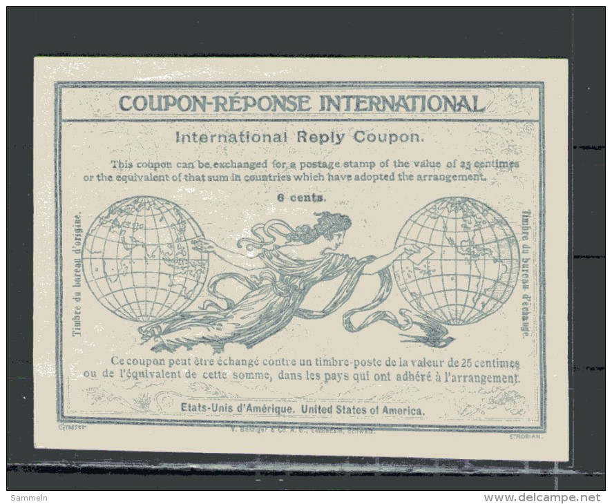 7781 IAS IRC Coupon Reponse International Amerika United Staates Of Amerika T2 - Other & Unclassified