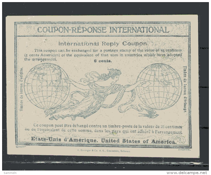 7782 IAS IRC Coupon Reponse International Amerika United Staates Of Amerika T4 Mit Stempel - Other & Unclassified