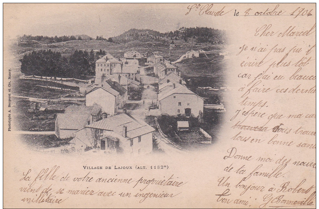 CPA  De  LAJOUX  (39)  - Vue Générale Du Village    // TBE - Autres & Non Classés