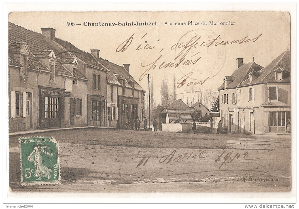 58 - Nièvre - Chantenay Saint Imbert Ancienne Place Du Marronnier - Autres & Non Classés