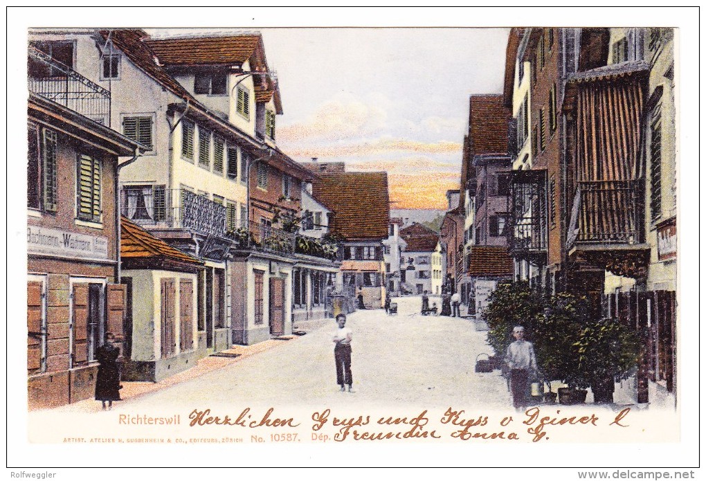 AK ZH Richterswil Ges. 18.1.1904 Foto Guggenheim #10587 - Richterswil