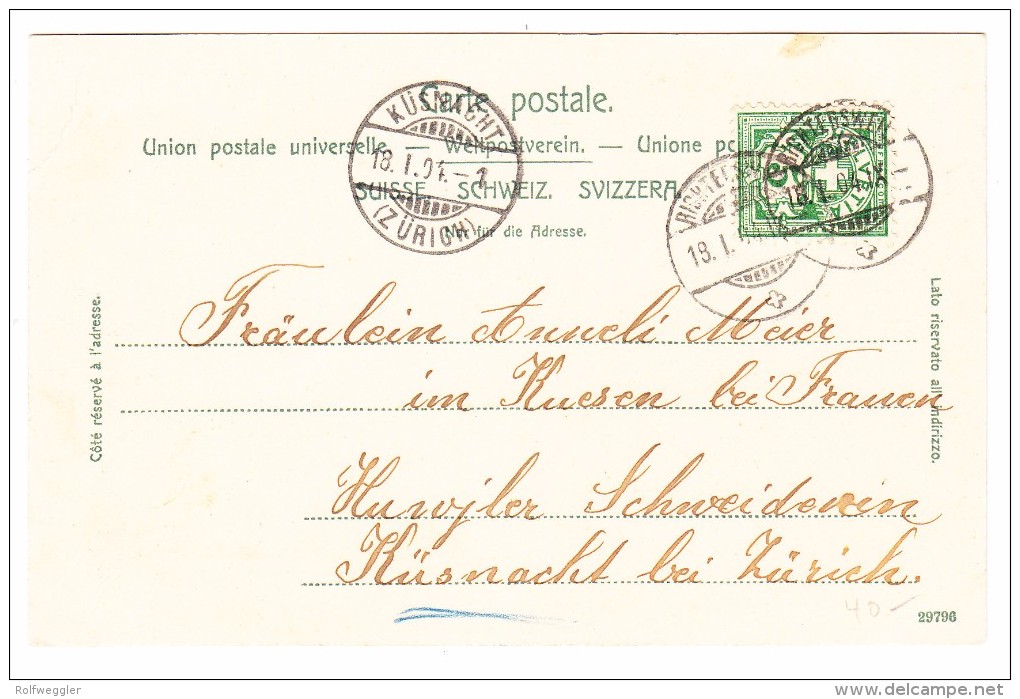 AK ZH Richterswil Ges. 18.1.1904 Foto Guggenheim #10587 - Richterswil