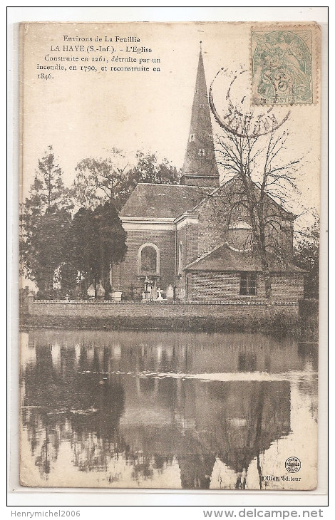 Seine Maritime - 76 - La Haye église Env La Feuillie En 1907 - Other & Unclassified