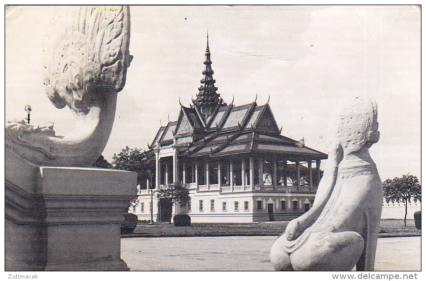 Cambodia - Phnom Penh Real Photo Postcard - Nice Stamps - Cambodge