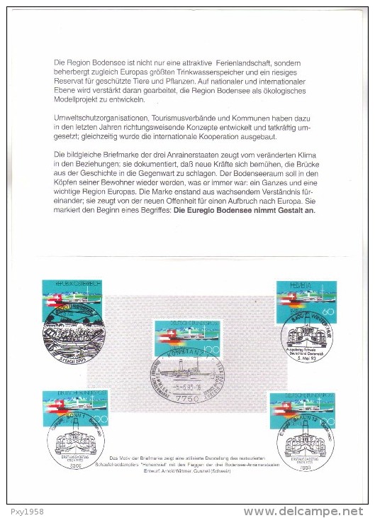 7972- Deutschland , Germany , Michel 1678 FDC Euregio Bodensee   +Osterreich + Schweiz - Covers & Documents