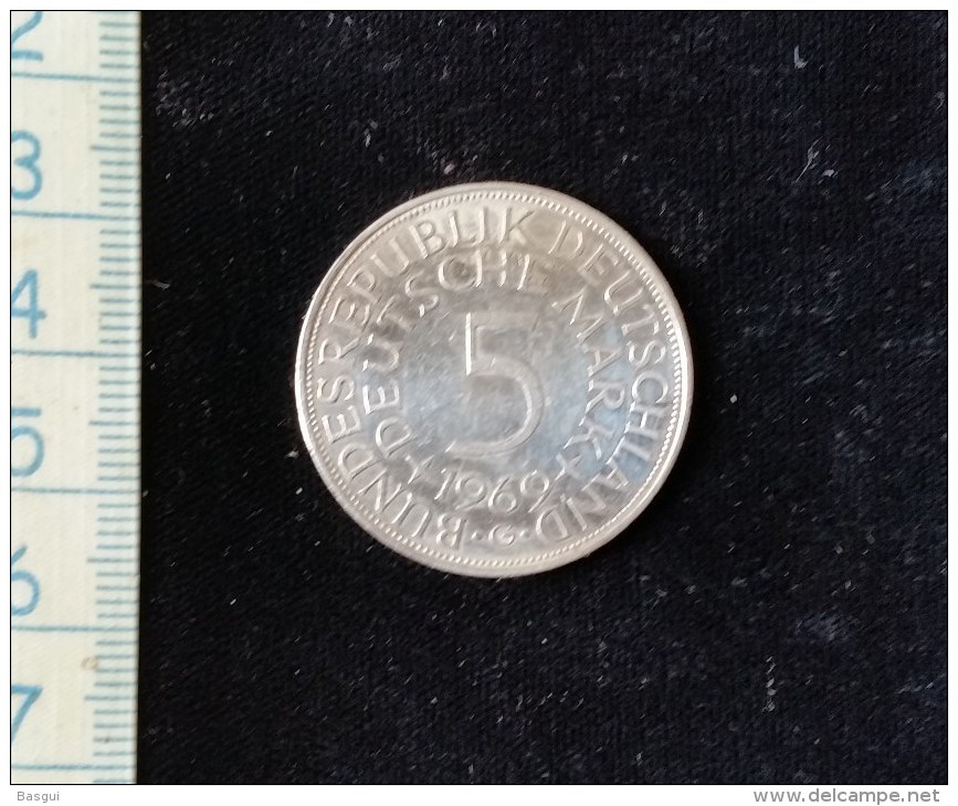 Monnaie 5 Mark Argent 1969 - 5 Mark