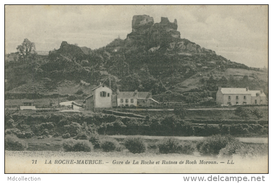 29 LA ROCHE MAURICE / Gare De La Roche Et Ruines De Roch Morvan / - La Roche-Maurice