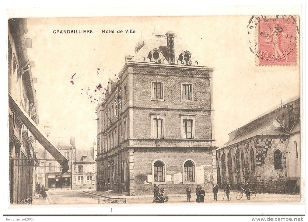 Oise - 60 - Grandvilliers Hotel De Ville 1906 - Grandvilliers