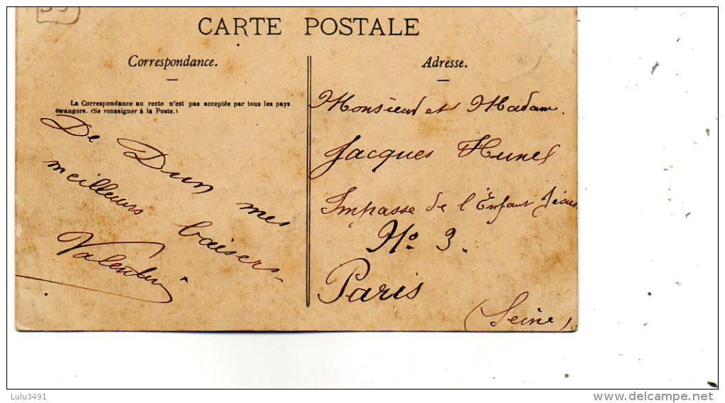 CPA - DUN-sur-MEUSE (55) - Aspect De L'avenue De La Gare En 1900 - Dun Sur Meuse