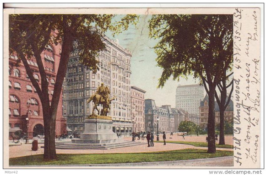 5-New York-Stati Uniti-U.S.A.-Fifth  Avenue And 59 Th Street-Monumento-v.1906 X Palermo-Sicilia-2c.Washington - Other Monuments & Buildings