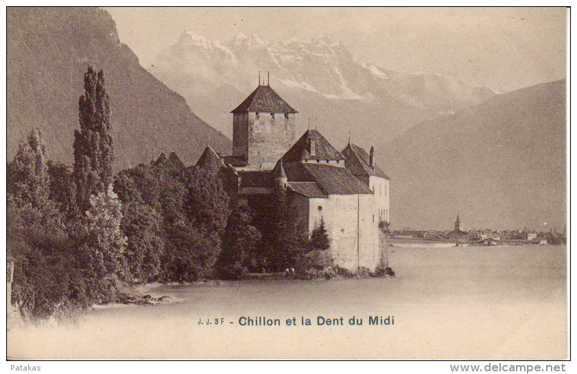 Veytaux -château De Chillon Et La Dent Du Midi - (a3171) - Veytaux