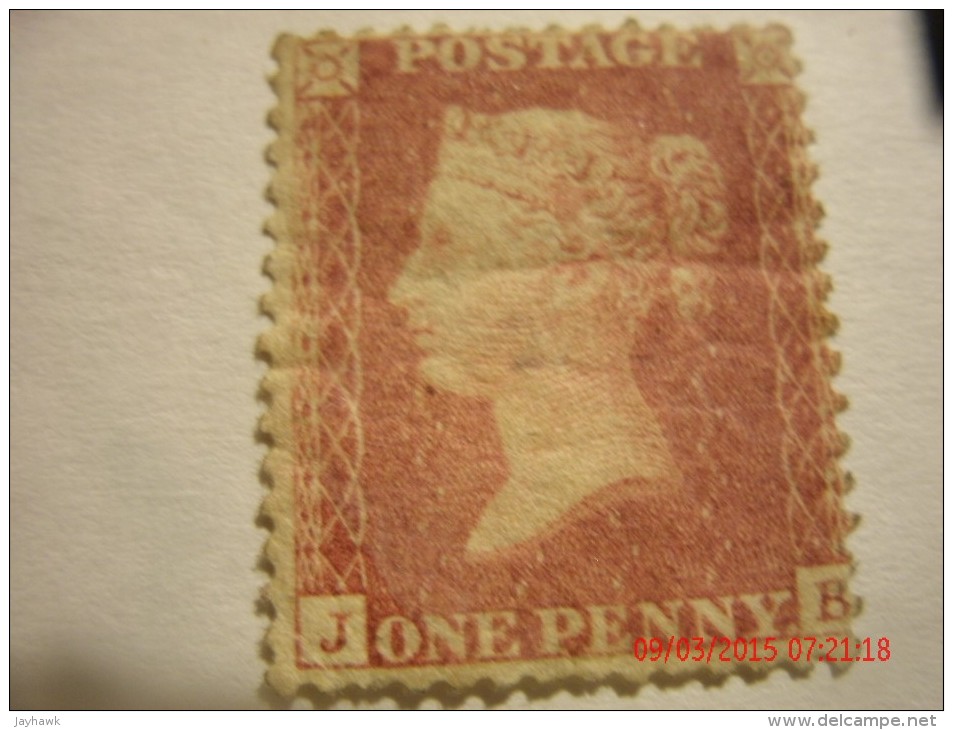 GREAT BRITAIN, SCOTT# 20, 1p ROSE RED , MINT OGH - Unused Stamps