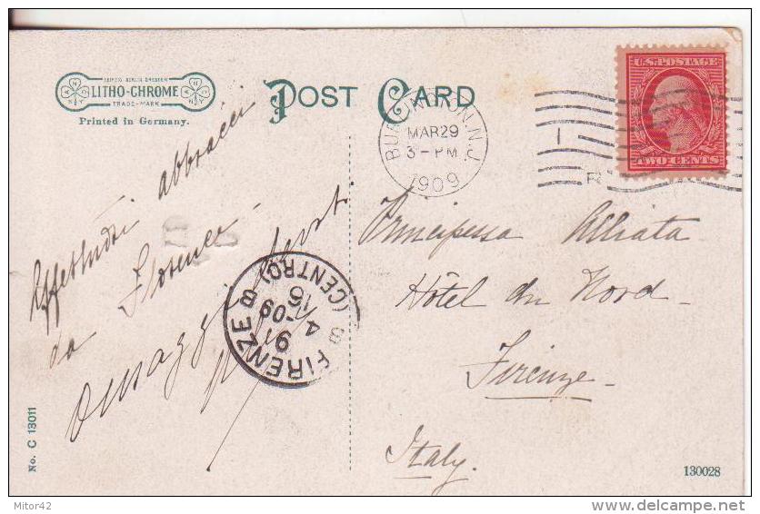 13-Burlington-Chittenden-Vermont-Stati Uniti-U.S.A.-v.1913 X Palermo-Francobollo 2c.( Two A Lettere) - Burlington