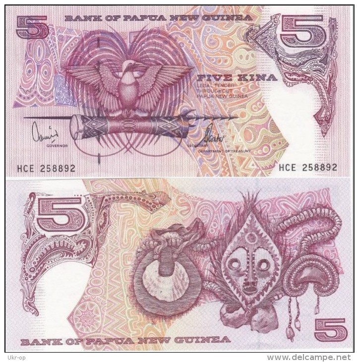 Papua New Guinea - 5 Kina Pick 13d UNC Ukr-OP - Papua-Neuguinea