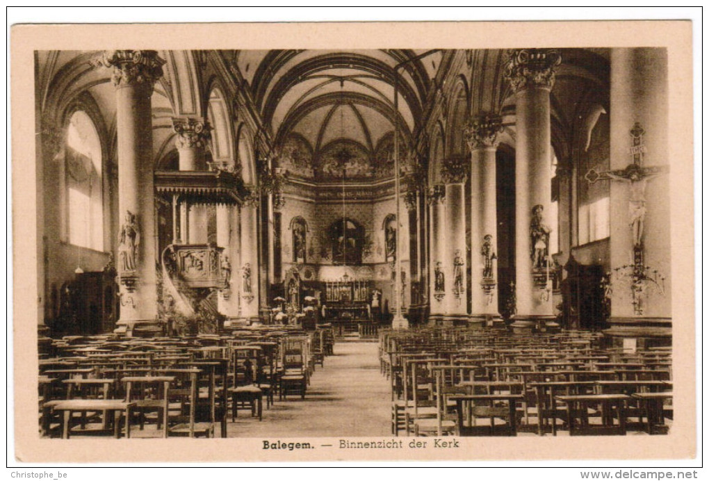 Balegem, Binnenzicht Der Kerk (pk21395) - Oosterzele