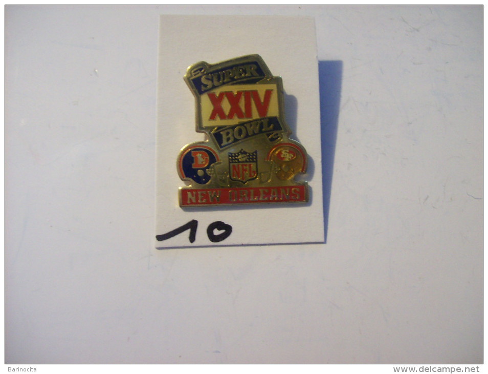 PIN´S - BASKETBALL " SUPER  BOWL  XXIV " New Orleans - NFL - Etats Unies  -   Voir Photo ( 10 ) - Basketbal